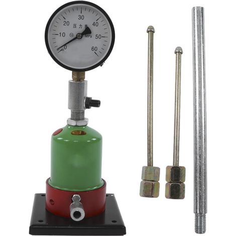 Diesel Injector Nozzle Pressure Tester, Injector Nozzle Pressure Gauge 0-60MPA M12x1.5MM Accurate for Diesel Engines. (1/5)