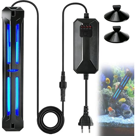 Stérilisateur UV pour aquarium 11 W avec minuterie, clarificateur d'algues d'aquarium, eau de jardin propre, lumière UV, désinfection à la lumière UV pour aquarium, jardin, bassin (1/5)