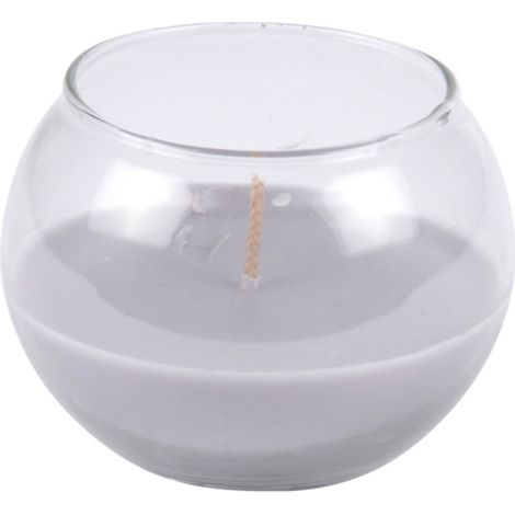 Bougie Boule en Verre "Essentiel" 8cm Musc