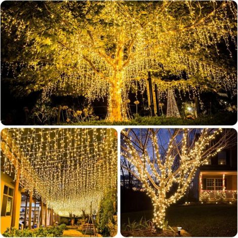 100M 600 LED Guirlande Lumineuse Carnaval Mariage Extérieur Jardin Intérieur Éclairage(Blanc chaud) (1/5)
