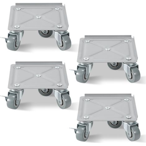 Wolketon Möbelroller 8er Transportroller Möbelroller Schwerlastrollen Rollbrett Umzugsset 500kg mit Lenkungsrollen für alle Böden Transporthilfe (1/5)