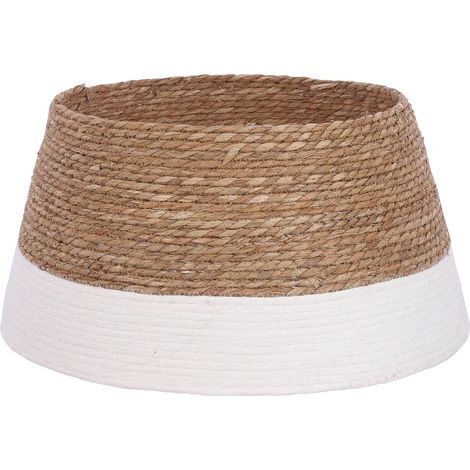 Mica Decorations Jupe de sapin de Noël Blanc cassé H26xl50xL50cm (1/4)
