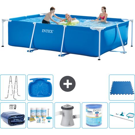 Intex Piscina con struttura Rettangolare - 300x200x75 cm - 9-pezzi S40183