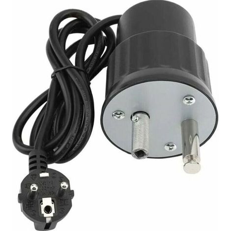 Moteur Tourne Broche de Barbecue Moteur Eléctrique Camping en Aluminium Kit Rtissoire Barbecue Charge Nominale 0-24kg(EU Plug) (1/5)
