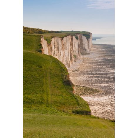 Tableau sur toile falaise verte Friville-Escarbotin 30x45 cm - Impression sur Toile Murale Décorative - Image imprimée en HD sur Toile - Toile sur Châssis en Bois FSC - Fabriqué en France (1/5)