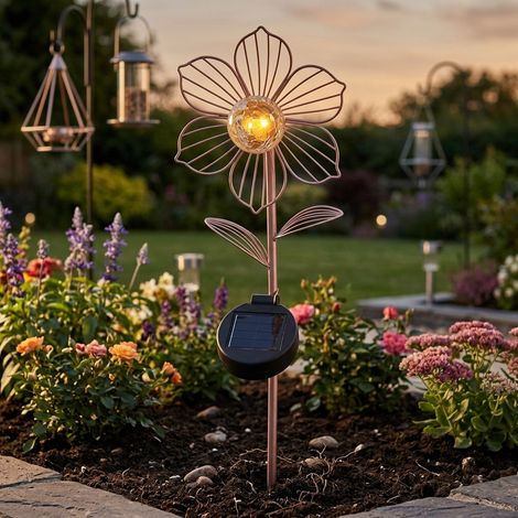 Lunaria Peony Solar Flower Stake Light (1/2)