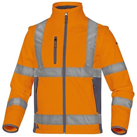 Veste haute visibilité Delta Plus, Orange, taille L, Mixte ( Prix pour 1 ) (1/3)