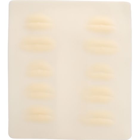 Peau d'entraînement en silicone pour microblading tatouage, outil d'apprentissage et de pratique, lèvres artificielles (1/5)