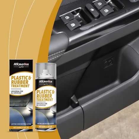 Automotive rubber and plastic parts protectant, refurbishment, stain removal, shine removal, convenient car care spray -- 200ml (1/5)