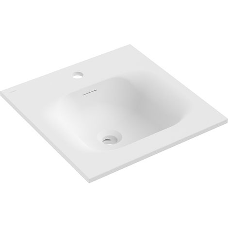 Mexen Vela lavabo encastré dans le plan 46 x 46,5 cm, blanc mat - 25234501 (1/3)