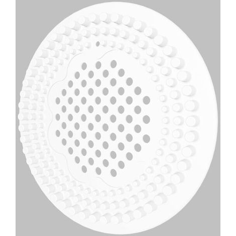 Filtre d'évier de cuisine, filtre à cheveux d'égout de piscine, couvercle de vidange de sol à pression anti-blocage et résistant aux odeurs pour salle de bain (Blanc) (1/5)