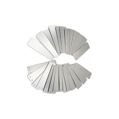 100 étiquettes de jardinage rectangulaires en aluminium-panneaux extérieurs, panneaux métalliques, étiquettes de plantes de jardinage (1/5)