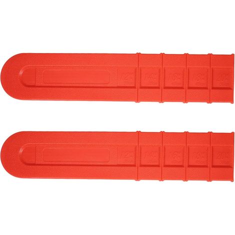 Lot de 2 Fourreaux Protection en Plastique pour Guide-Chaîne Tronçonneuse 50 CM Cache-Chaîne Anti-Rayures Accessoire Sécurité et Transport - (1/5)