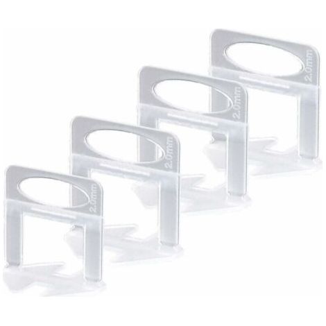 Niveleur Carrelage, Croisillon Carrelage Autonivelant 2mm Croisillon Autonivelant, pour L'installation de Carreaux de Sol et Mur (200xCroisillon Carrelage 2mm) - (1/4)