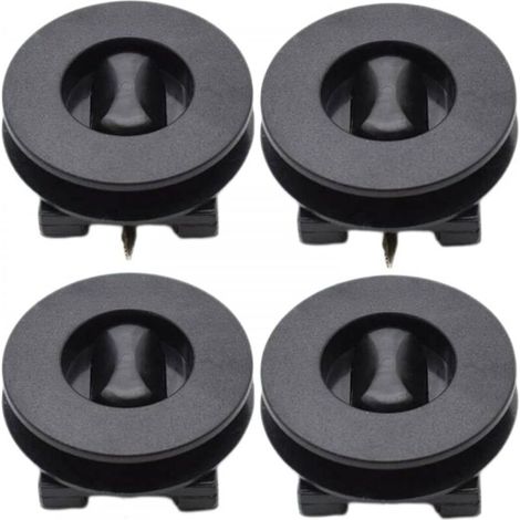Clips Pour Tapis De Sol - Universels - Pour Voiture - Noir - Lot De 4