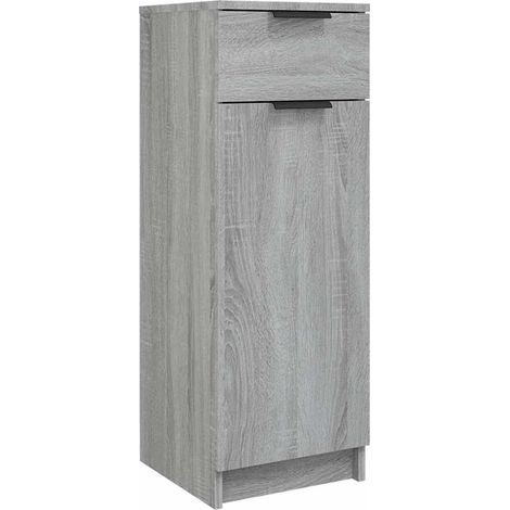 Maison Exclusive - Armadietto Bagno Grigio Sonoma 32x34x90 cm in Legno Multistrato (1/5)