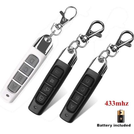 FLAMMKRAFT-Clé de porte de garage, duplication du pouce, télécommande, super duplication, code roulant, 433 MHz, trois styles (1/5)