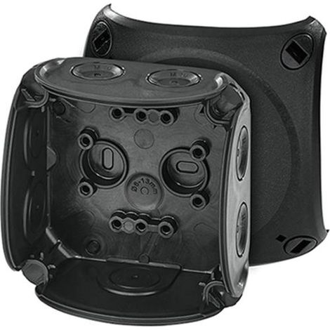 HENSEL DK 0200 B BOÎTE DE DÉRIVATION DE CÂBLES JUSQU'À 2,5 MM² SANS PINCE IP66 NOIR