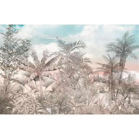Papier peint panoramique - Forêt Tropicale - 130 cm x 84 cm (1/2)