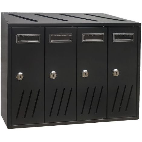 CASSETTA POSTALE 4 posti - antracite - 42,5x17,5x H. 30