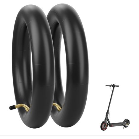 Cámara de aire de 8 1/2 x 2 para patinete eléctrico Xiaomi con 2 palancas, neumáticos de patinete de caucho butílico de 8,5 pulgadas, doble grosor, cámara de aire de repuesto para rueda delantera/tras (1/5)