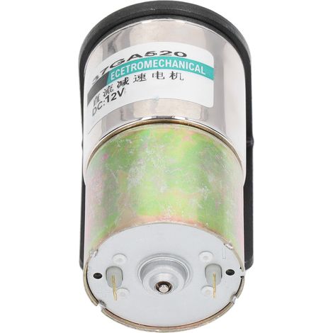 Moteur Électrique Industriel 12V 10W à Engrenage Auto-Bloquant en Alliage d'Aluminium, Micro Moteur à Balais avec Support, 0-150 Tr/min (1/5)