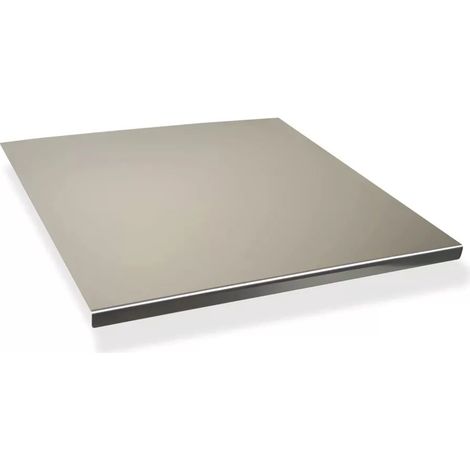 piano per stesura pizza palazzetti in acciaio inox 70x70x1,5 cm