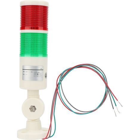 Industriesignal, robustes 2-Farben-Maschinenlichtsignal, hochwertiger roter und grüner klappbarer Sockel für mechanische Geräte und Werkzeuge (1/5)