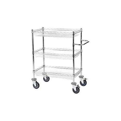 kaiserkraft  Carrello di servizio in griglia metallica  cromata (1/2)