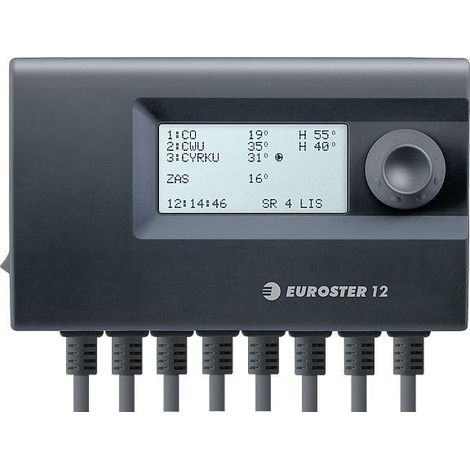 Termostato Euroster E12 nero per riscaldamento preciso