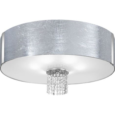 Kolarz EMOZIONE Plafonnier Cylindrique en Verre 6 Lumières Chrome