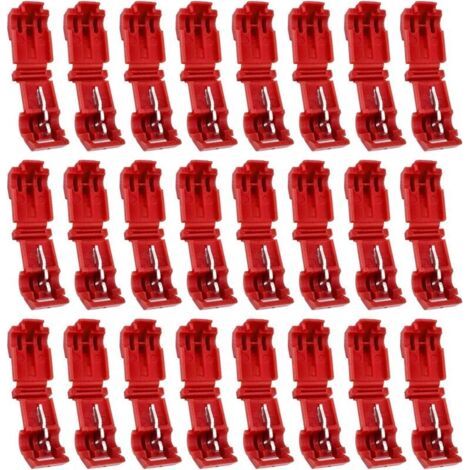 24 pinces de connexion pour robot tondeuse, câble périphérique, connecteur en T, Power Thief pour tondeuses, robots tondeuses, Husqvarna Automower, Worx, Bosch (1/5)