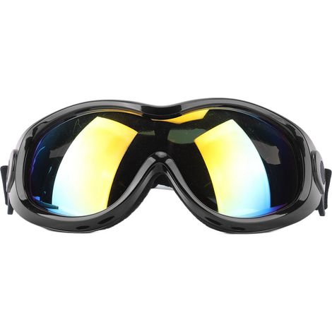 Lunettes de protection UV pour chien et chat, en PVC et PC, résistantes aux chocs, ajustables, couleur noire. (1/5)