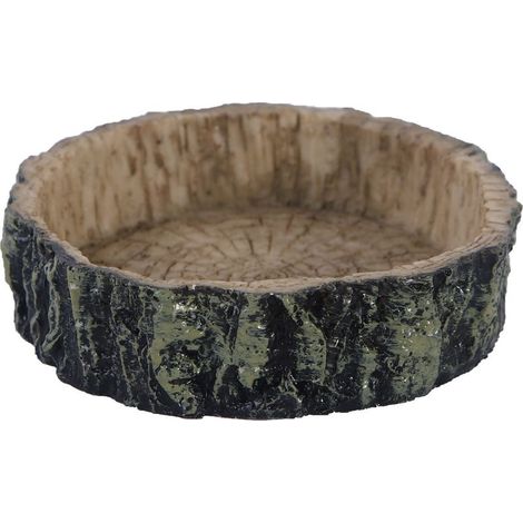 Bol d'alimentation pour reptiles, animal de compagnie pour reptiles, bol rond, eau alimentaire, plat en résine non toxique