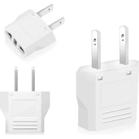 Adaptateur Prise USA, Adaptateur Prise France vers USA, Adaptateur Prise Canada, Adaptateur USA, Adaptateur Prise Universelle Americaine pour Aller aux Japon Canada Thaïlande - Blanc (3) (1/5)