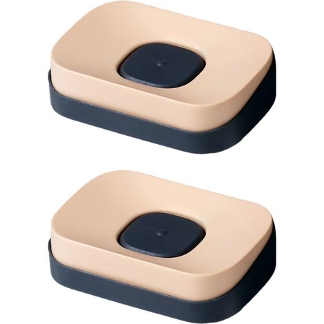 Juego de 2 jaboneras con ventosa ultrarresistentes, accesorios esenciales para la cocina y el baño. (1/5)
