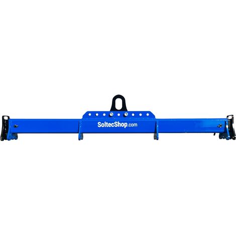Palonnier de levage extensible pour le bâtiment, poutre de levage – capacité maximale de 2 tonnes en extension ouverte, 3 tonnes en extension fermée.