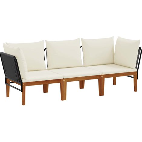Maison Exclusive - 3 stk. Massives Akazienholz & Seil Natur (1/5)