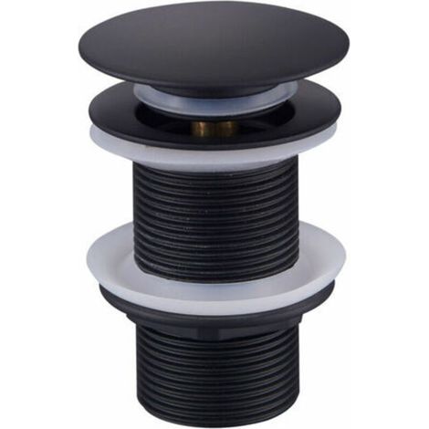 Promotion Bonde de Vidage Pop Up, Bonde Pop Up Sans Trop Plein, Universel Bonde de Lavabo Pop Up, Bonde Lavabo, Bonde de Vidange Lavabo, Bonde Découlement Noir pour Lavabo et Lavabo (1/4)