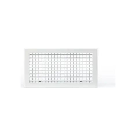 Grille double dEflexion alu blanche 400X200B