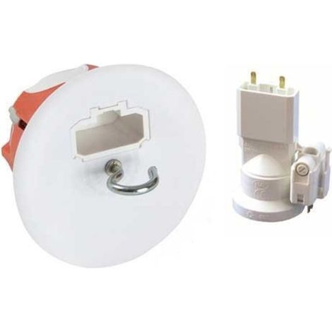 boite cloison sèche - capri capritherm - point de centre - diamètre 86 mm avec douille et fiche - capri 713562