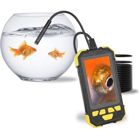 1080P Inspektionskamera mit 43-Zoll-LCD-Bildschirm und halbstarrem Schwanenhals-Boreskop Wasserdichtes Industrieendoskop für Autos Boote und 5 5 (1/5)