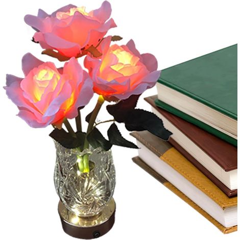 Lampe Fleur pour Chambre Luminosité Réglable une Ambiance (1/5)