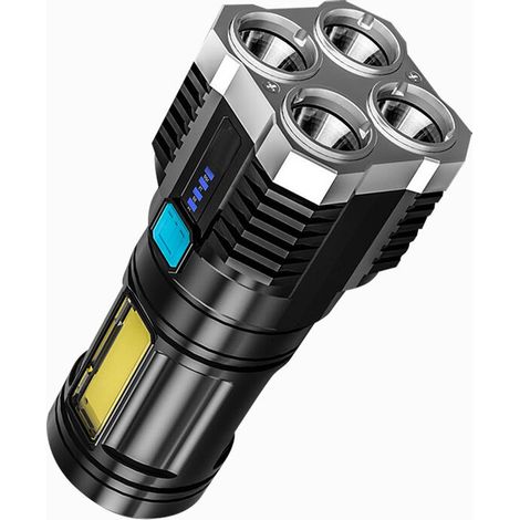 Lampe torche Torche puissante multifonctionnelle à 4 lumières