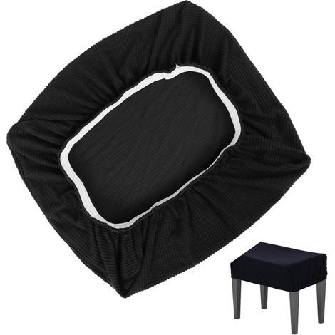 1 Housse De Tabouret De Piano, Élastique, Polyester, Résistante, Pour Maison Et Salle De Musique (1/5)