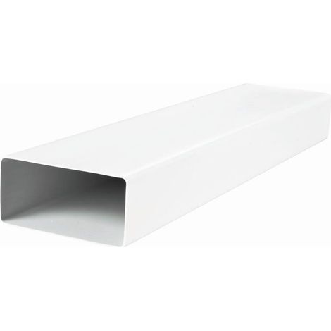 Conduit de ventilation dimensions extérieures: 204 x 60 mm Tube plat 1 m