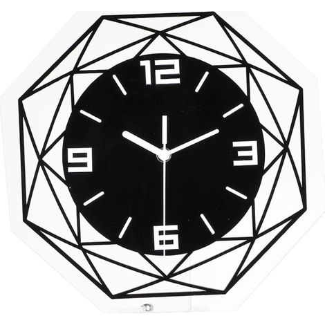 Geräuschlose Wanduhr, 30 cm. Moderne Wanduhr mit Pendelfunktion, originelle Uhr für Wohnzimmer, Büro und Wohnbereich.