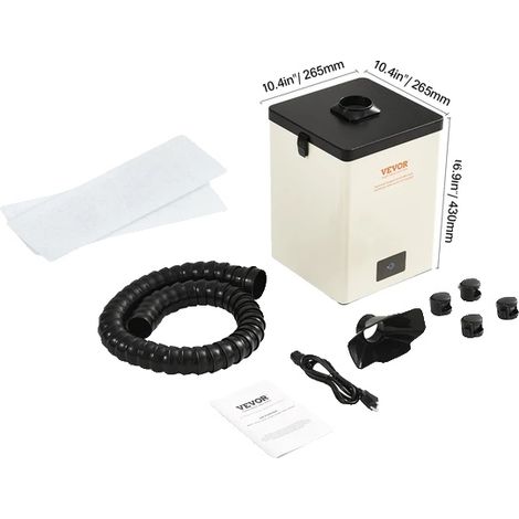 Extracteur de fumées de soudage, filtration en 3 étapes, tuyau réglable, 150W (1/2)