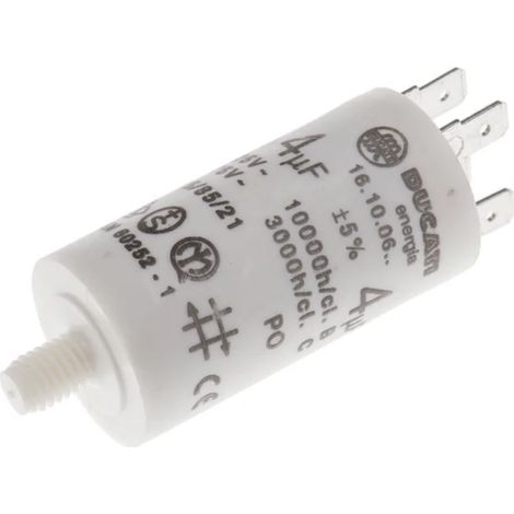 Condensador de trabajo 4 uF. 450V.