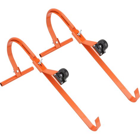 Kit de fixation d'échelle en alliage d'aluminium haute performance, crochet d'échelle à roulettes pour monter sur les toits et nettoyer les gouttières (1/5)
